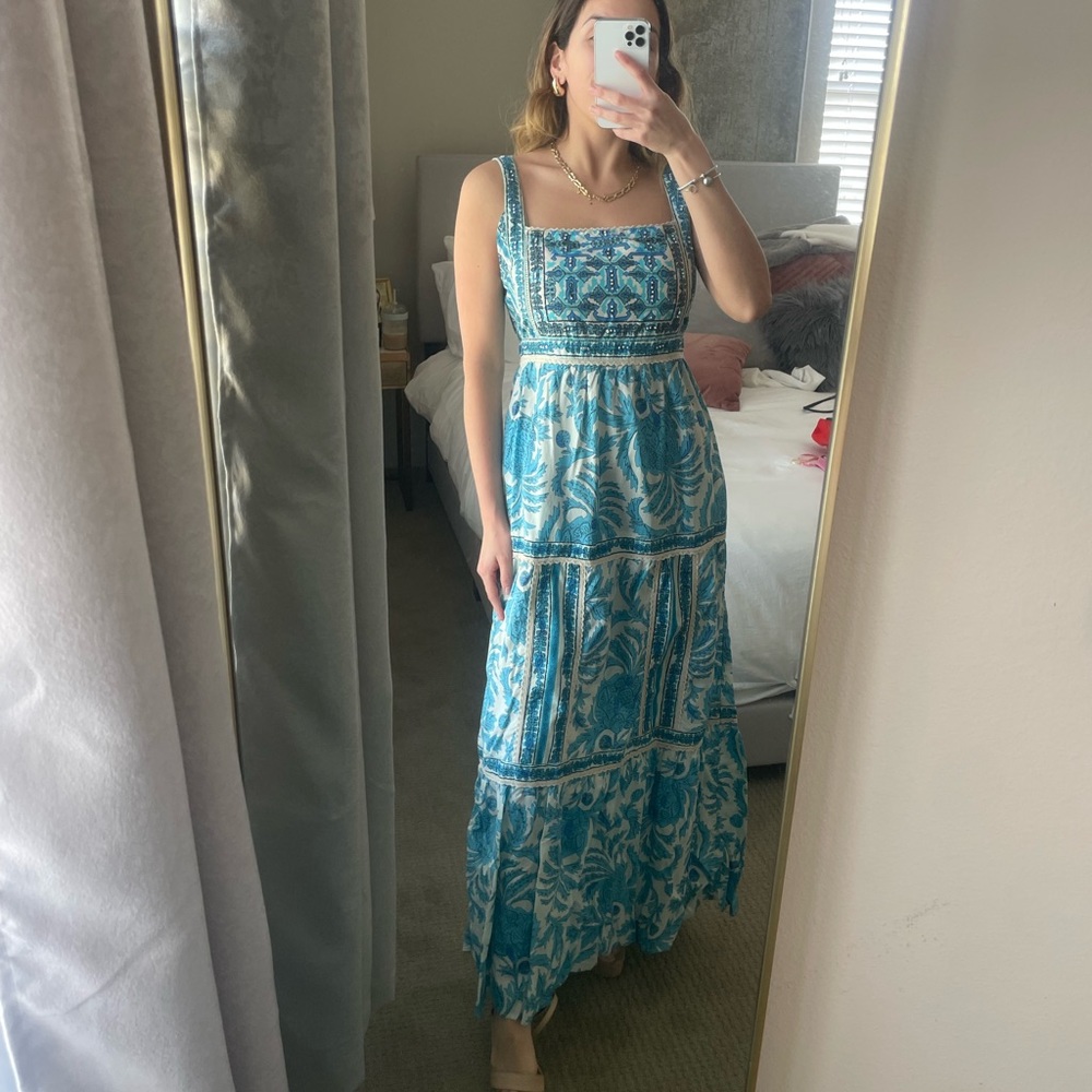 JOIE Tie Back Maxi Dress